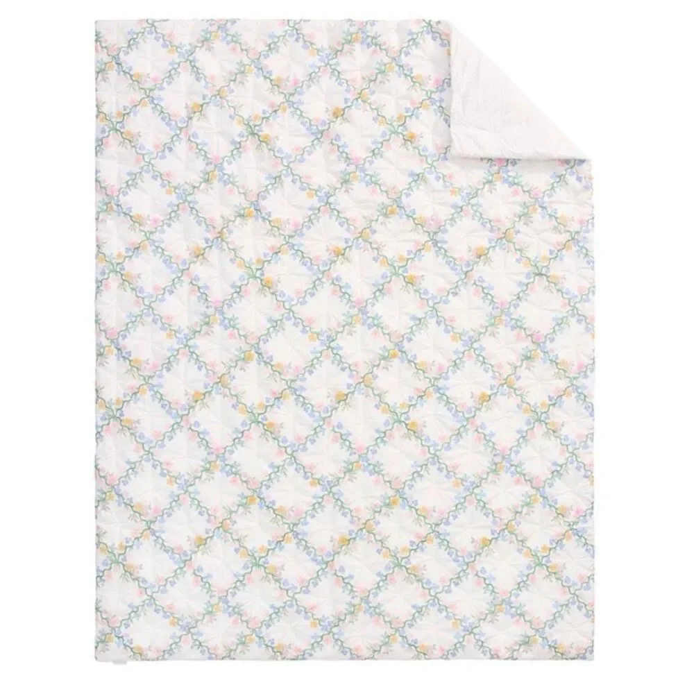 Pottery Barn Kids x Rifle Paper Co. Floral Trellis Comforter Only Twin Preowned